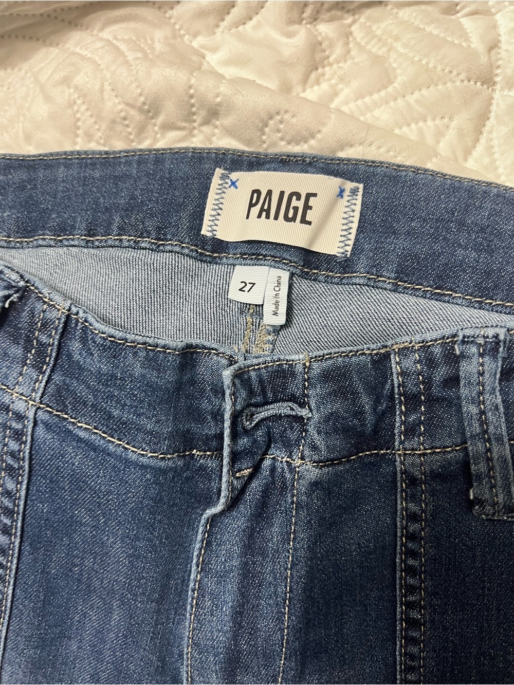 PAIGE Mayslie Ankle Straight Leg Jeans
274 Blue - Picture 12 of 13